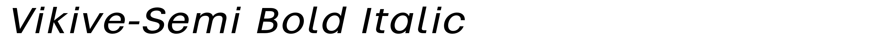 Vikive-Semi Bold Italic
